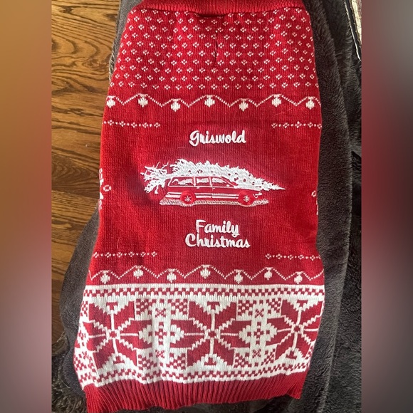 Dog Christmas Sweater, color red. Size medium. - Picture 1 of 2